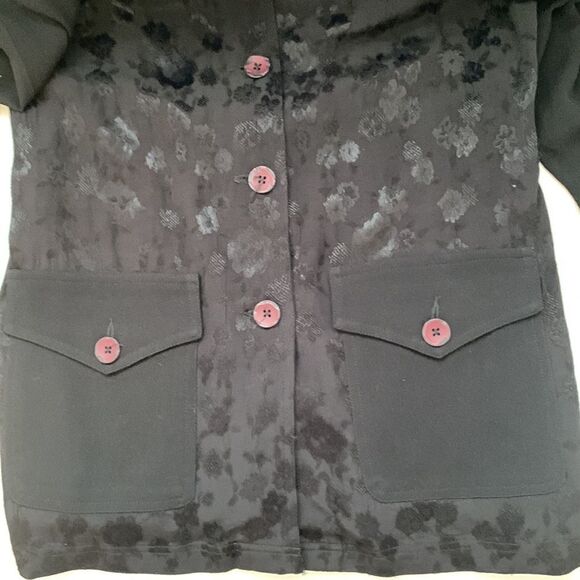 CAROLE LITTLE Womens Black Cardigan. 100% Rayon. Size 6 - Picture 1 of 9
